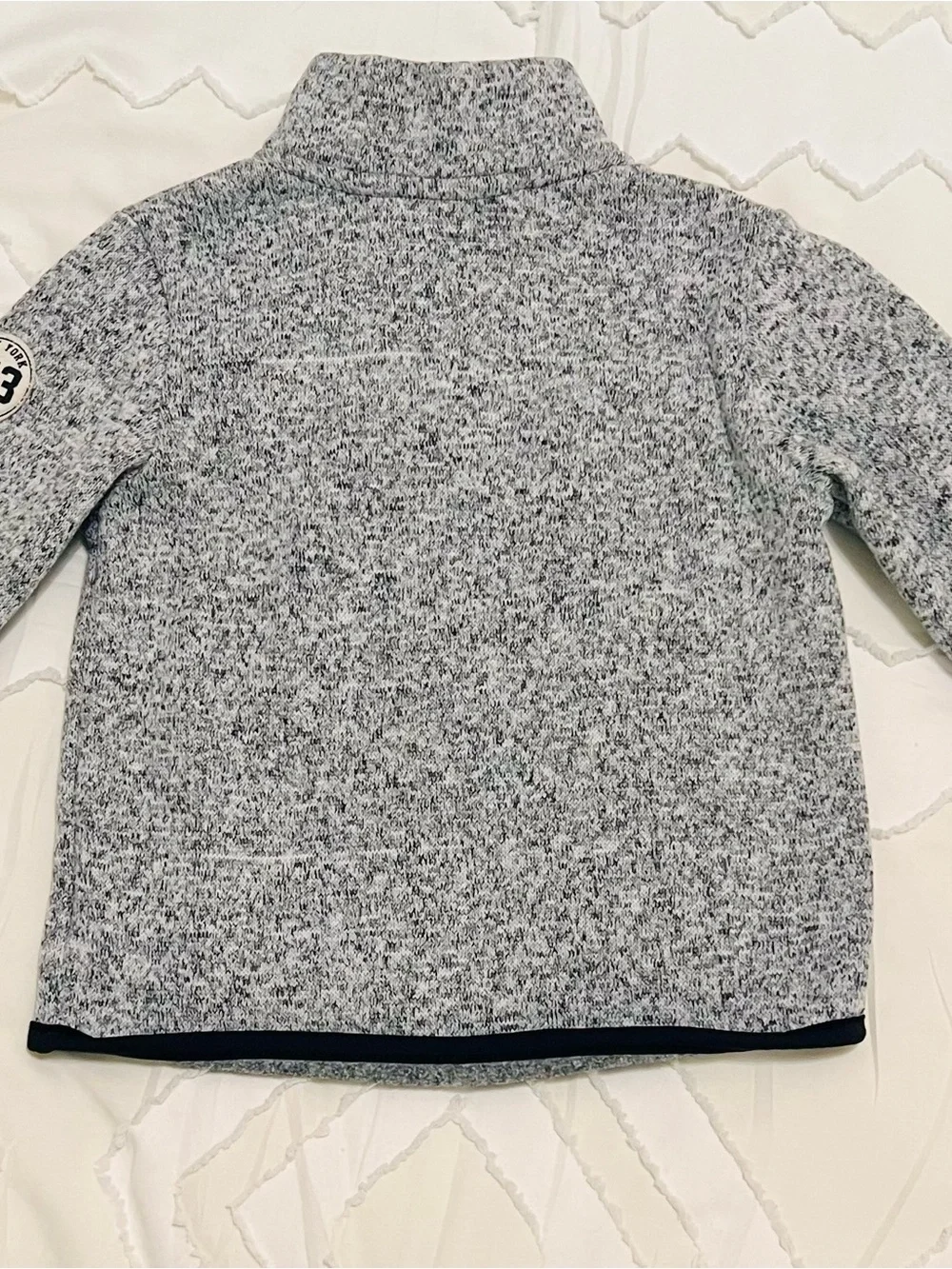 H&M Toddler Gray Marled Full Zip Sweater Fleece Jacket Size 2–4Y Cozy